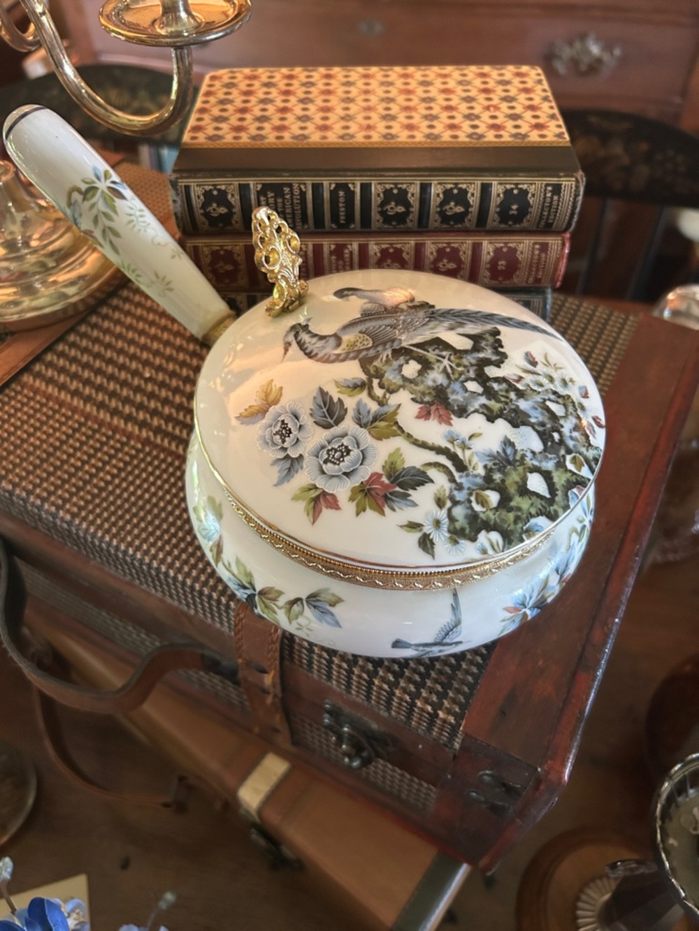 Vintage Chinoiserie Porcelain Silent Butler - Picture 2 of 7